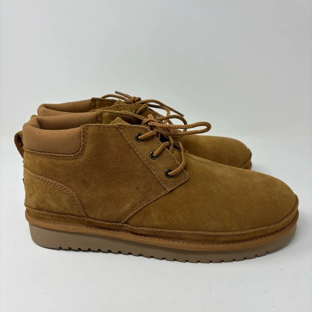 Koolaburra by UGG Advay Chestnut Lace Up Fur Boots Size 10 - Picture 5 of 12